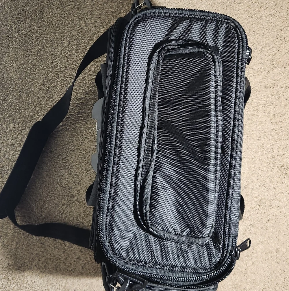 Black Laptop Shoulder Bag for Men